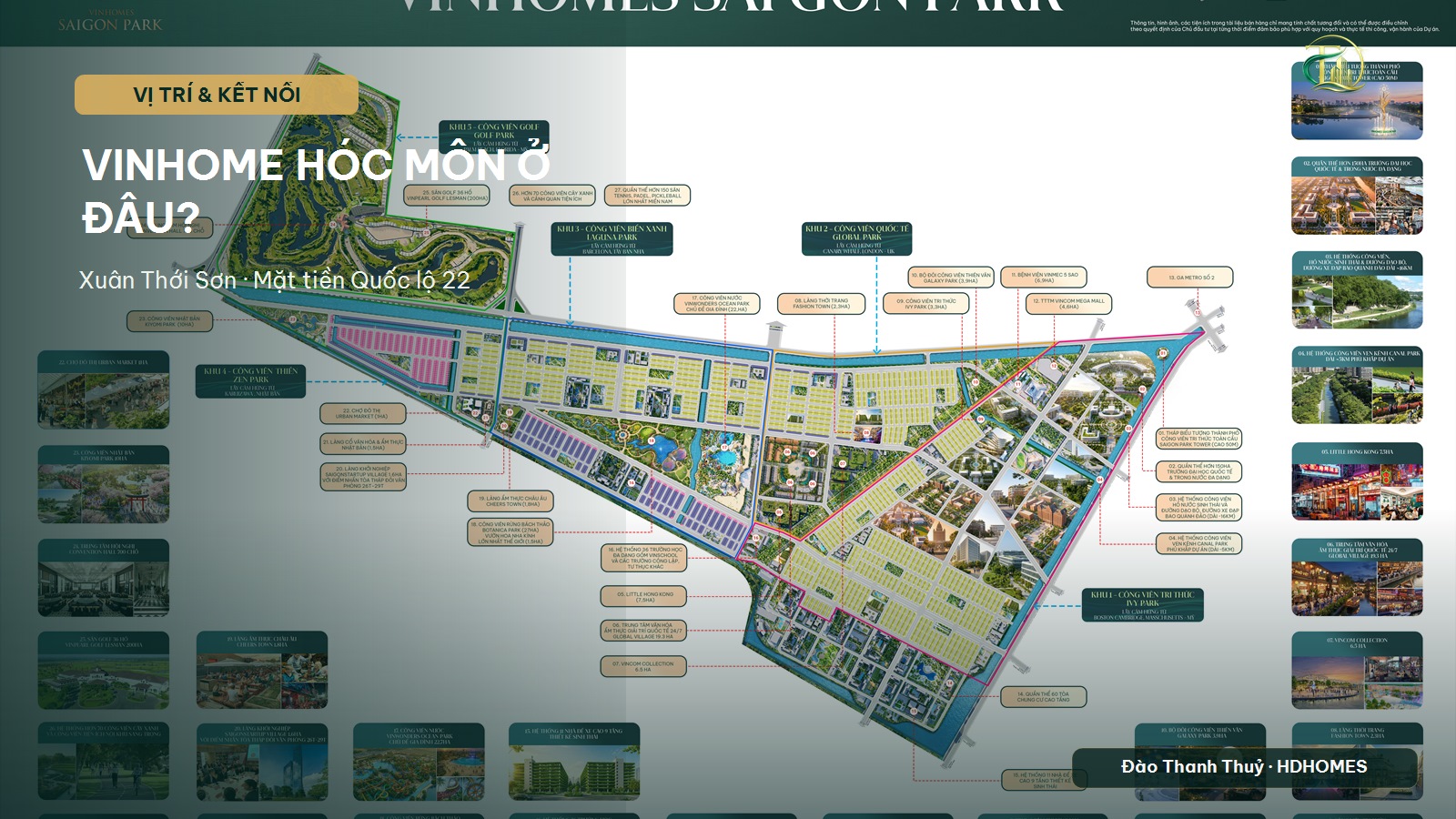 Vinhome Hóc Môn ở đâu? Đường đi & kết nối Vinhomes Sài Gòn Park