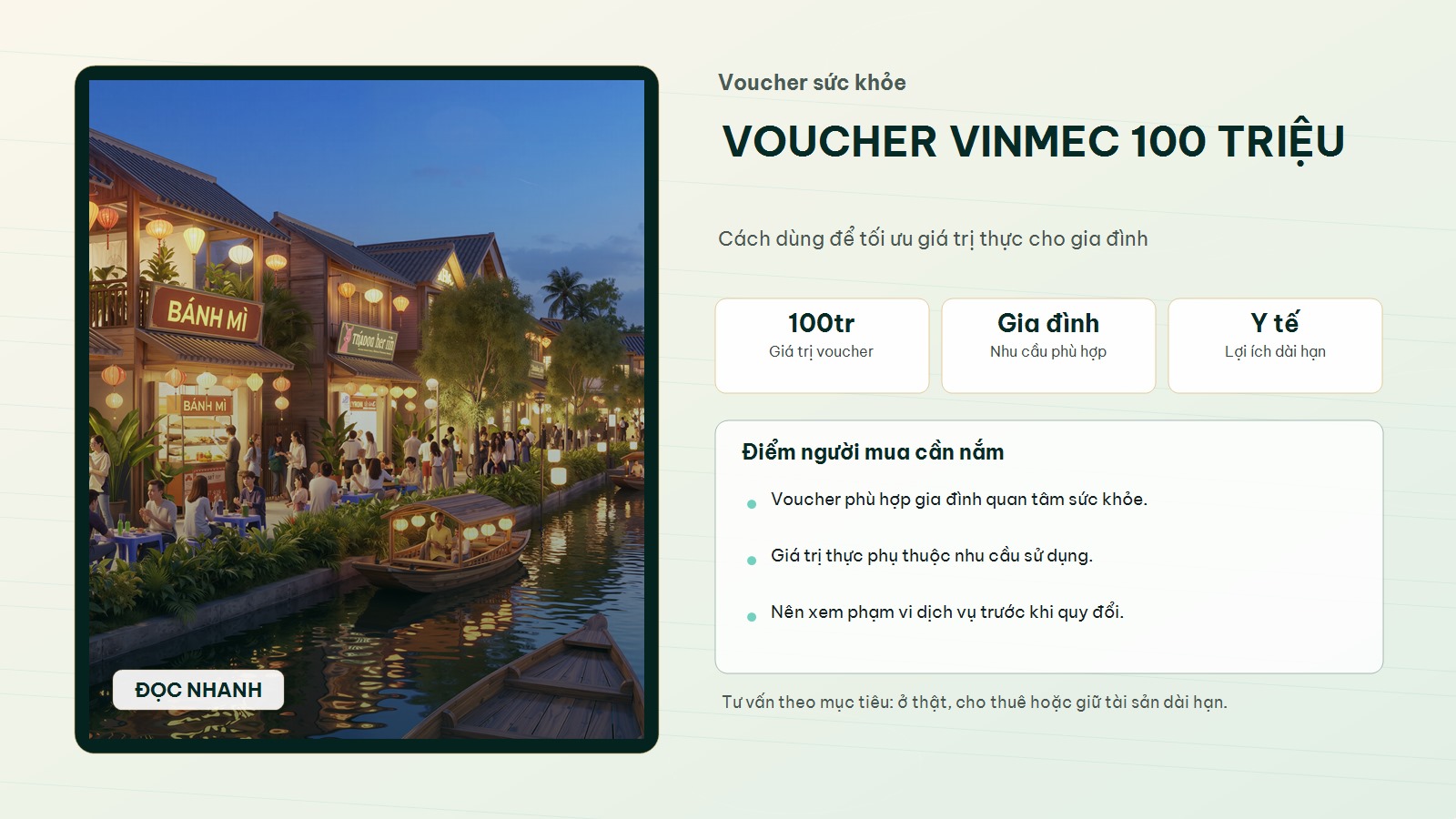 Voucher Vinmec 100 triệu Vinhomes Sài Gòn Park