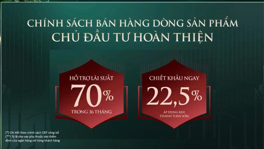 Hỗ trợ lãi suất 0% dòng CĐT hoàn thiện Vinhomes Sài Gòn Park - 36 tháng, chiết khấu 22,5%