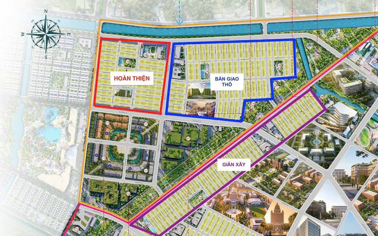 Phân khu và sản phẩm Vinhomes Sài Gòn Park - Vinhome Hóc Môn