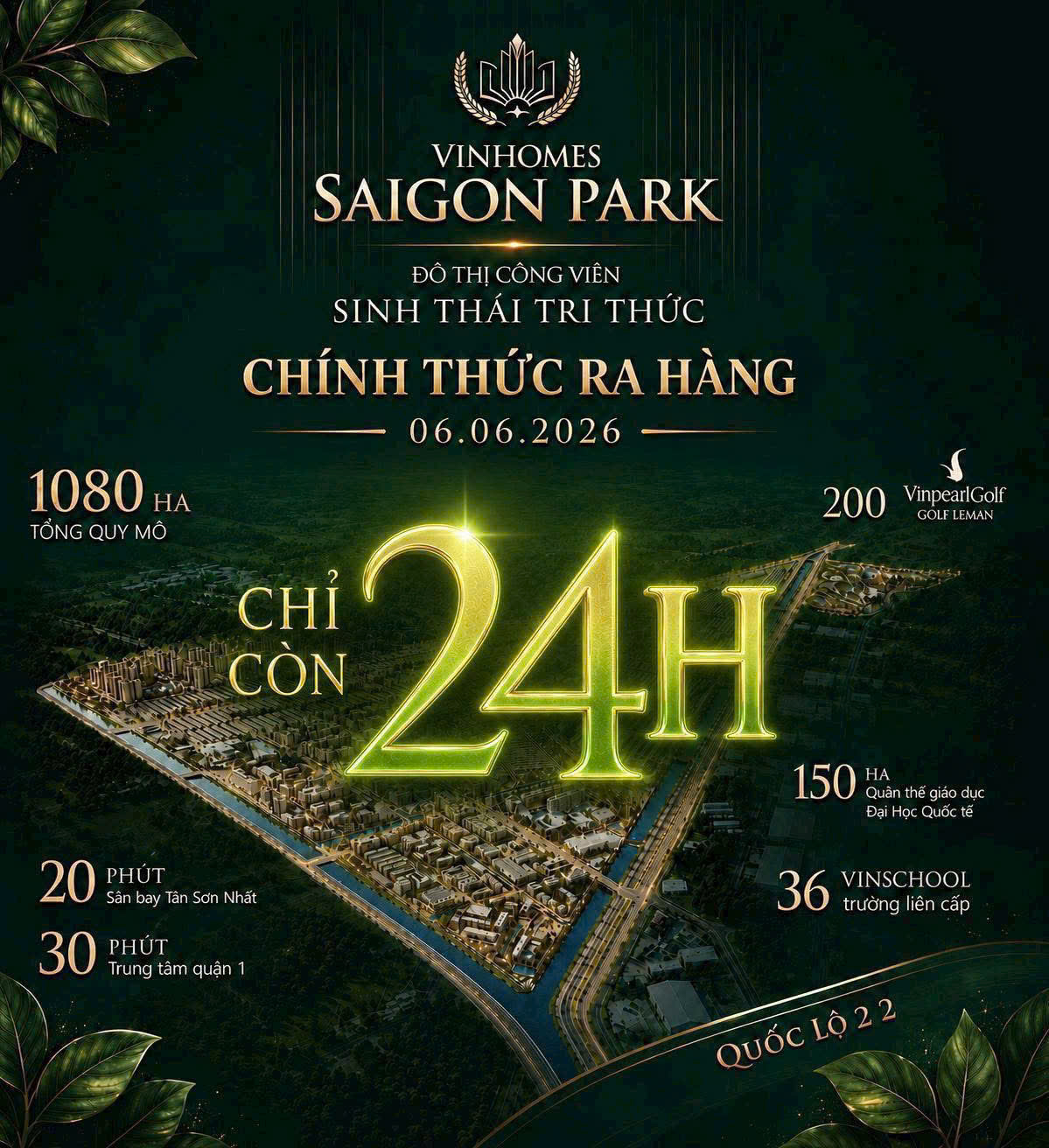Vinhomes Sài Gòn Park chính thức ra hàng 06/06/2026 - Vinhome Hóc Môn